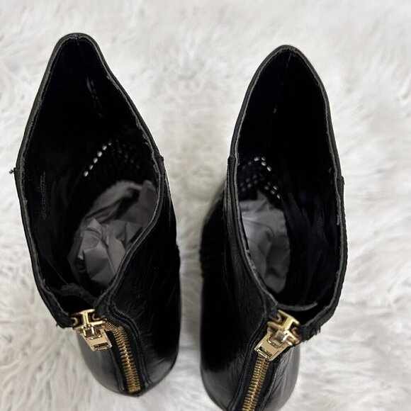 Kelsi Dagger Brooklyn Women's Black Zidane Perforated Ankle Boot Back Zip 8M - Picture 11 of 11